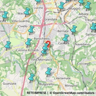 Mappa Via Ticino, 22073 Fino Mornasco CO, Italia (3.14556)