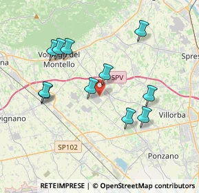 Mappa Vicolo Vesuvio, 31050 Povegliano TV, Italia (3.63091)