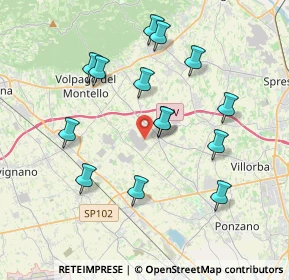 Mappa Vicolo Vesuvio, 31050 Povegliano TV, Italia (3.68214)