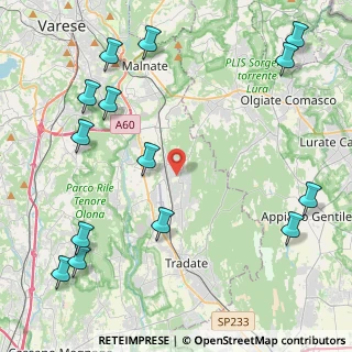 Mappa Via Moncenisio, 21040 Venegono Superiore VA, Italia (5.76)