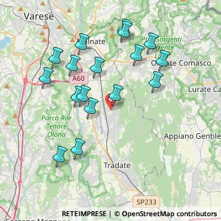 Mappa Via Moncenisio, 21040 Venegono Superiore VA, Italia (4.05588)