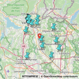 Mappa Via Moncenisio, 21040 Venegono Superiore VA, Italia (7.81737)