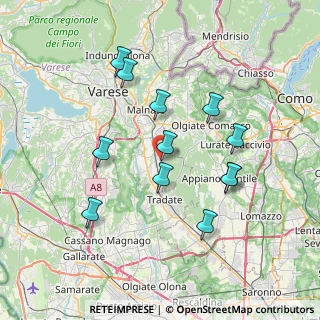 Mappa Via Moncenisio, 21040 Venegono Superiore VA, Italia (6.96833)