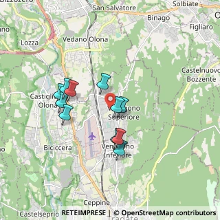 Mappa Via Moncenisio, 21040 Venegono Superiore VA, Italia (1.47)