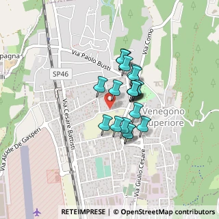 Mappa Via Moncenisio, 21040 Venegono Superiore VA, Italia (0.286)