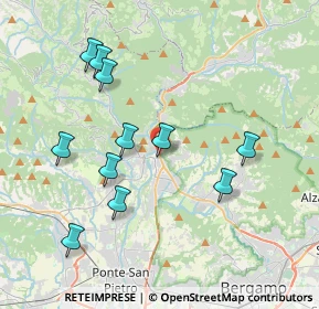 Mappa Via dell'Olmo, 24018 Villa d'Almè BG, Italia (3.89818)