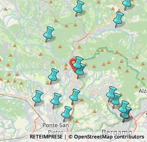 Mappa Via dell'Olmo, 24018 Villa d'Almè BG, Italia (5.02375)