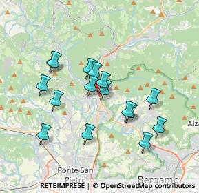 Mappa Via dell'Olmo, 24018 Villa d'Almè BG, Italia (3.25125)