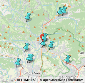 Mappa Via Trezzini, 24018 Villa d'Almè BG, Italia (4.08182)