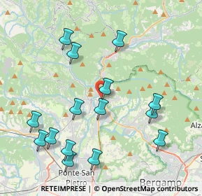 Mappa Via dell'Olmo, 24018 Villa d'Almè BG, Italia (4.41267)