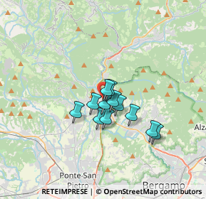Mappa Via Trezzini, 24018 Villa d'Almè BG, Italia (2.16917)