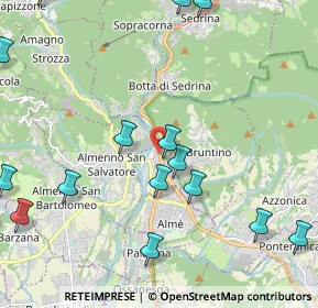 Mappa Via dell'Olmo, 24018 Villa d'Almè BG, Italia (2.72333)