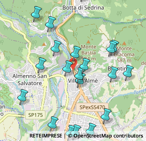 Mappa Via dell'Olmo, 24018 Villa d'Almè BG, Italia (1.15)