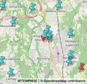 Mappa 21043 Castiglione Olona VA, Italia (2.72733)