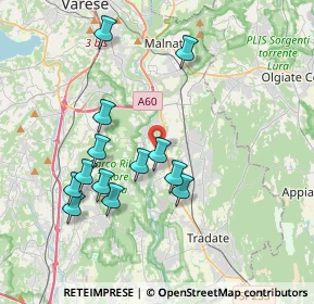 Mappa 21043 Castiglione Olona VA, Italia (3.61615)