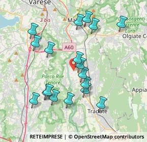 Mappa 21043 Castiglione Olona VA, Italia (3.83611)