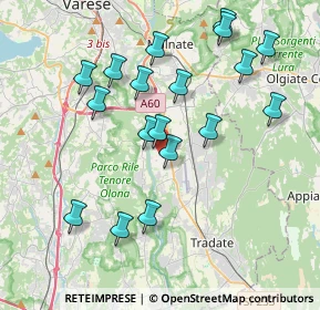 Mappa 21043 Castiglione Olona VA, Italia (3.88056)