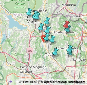 Mappa 21043 Castiglione Olona VA, Italia (6.65571)