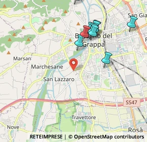 Mappa Via Melagrani, 36061 Bassano del Grappa VI, Italia (2.33455)