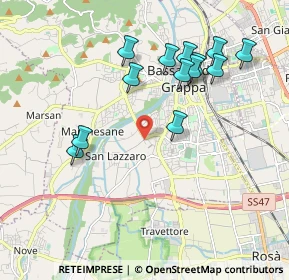 Mappa Via Melagrani, 36061 Bassano del Grappa VI, Italia (1.94462)