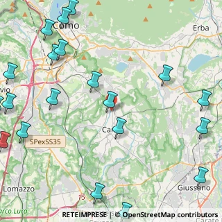 Mappa Via Padre Kolbe, 22063 Cantù CO, Italia (6.4375)