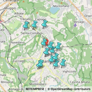 Mappa Via Padre Kolbe, 22063 Cantù CO, Italia (1.58733)
