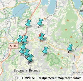 Mappa Via xxv Aprile, 23890 Barzago LC, Italia (3.80667)