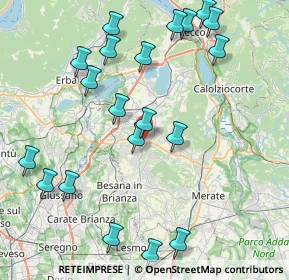 Mappa Via xxv Aprile, 23890 Barzago LC, Italia (9.4905)