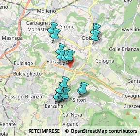 Mappa Via xxv Aprile, 23890 Barzago LC, Italia (1.58278)