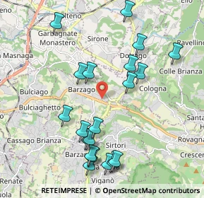 Mappa Via xxv Aprile, 23890 Barzago LC, Italia (2.1315)