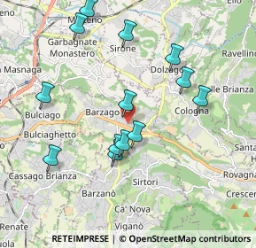 Mappa Via xxv Aprile, 23890 Barzago LC, Italia (1.89769)