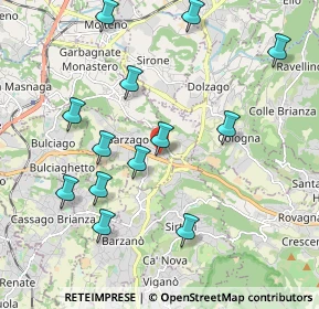 Mappa Via xxv Aprile, 23890 Barzago LC, Italia (2.09615)