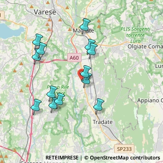 Mappa Via Campo dei Fiori, 21043 Castiglione Olona VA, Italia (3.82385)