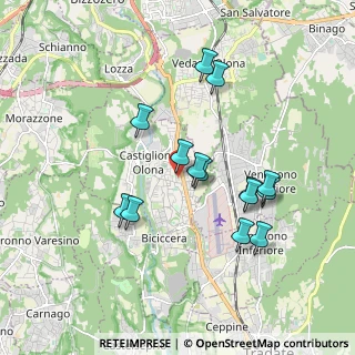 Mappa Via Campo dei Fiori, 21043 Castiglione Olona VA, Italia (1.67429)