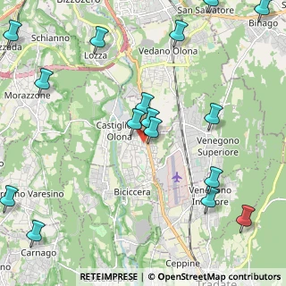 Mappa Via Campo dei Fiori, 21043 Castiglione Olona VA, Italia (2.8425)