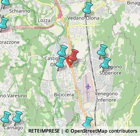 Mappa Via Campo dei Fiori, 21043 Castiglione Olona VA, Italia (2.73091)