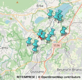 Mappa Via Alessandro Manzoni, 22040 Lurago D'erba CO, Italia (2.90462)