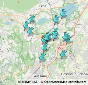 Mappa Via Alessandro Manzoni, 22040 Lurago D'erba CO, Italia (2.768)