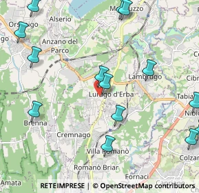 Mappa Via Alessandro Manzoni, 22040 Lurago D'erba CO, Italia (2.82533)