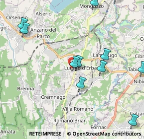 Mappa Via Alessandro Manzoni, 22040 Lurago D'erba CO, Italia (2.62333)
