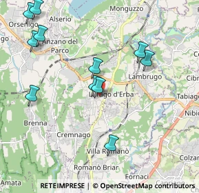Mappa Via Alessandro Manzoni, 22040 Lurago D'erba CO, Italia (2.21182)