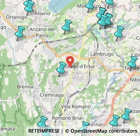 Mappa Via Alessandro Manzoni, 22040 Lurago D'erba CO, Italia (3.286)