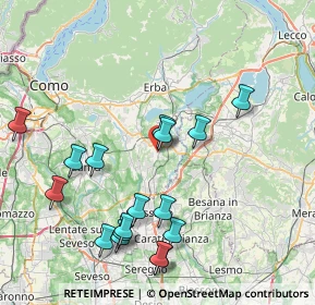 Mappa Via Alessandro Manzoni, 22040 Lurago D'erba CO, Italia (8.60941)