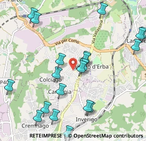 Mappa Via Alessandro Manzoni, 22040 Lurago D'erba CO, Italia (1.2045)