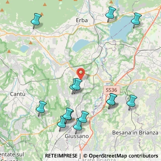 Mappa Via San Anna, 22040 Lurago D'erba CO, Italia (5.16571)