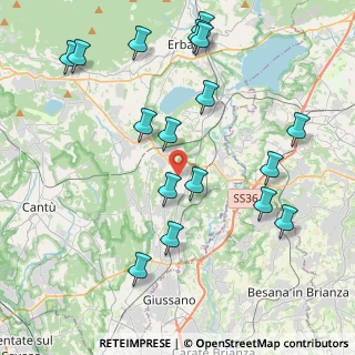 Mappa Via San Anna, 22040 Lurago D'erba CO, Italia (4.59353)