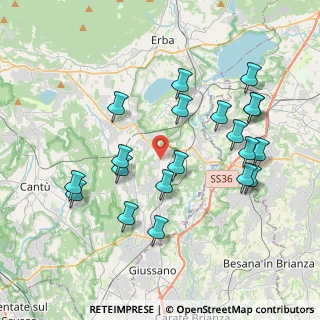 Mappa Via San Anna, 22040 Lurago D'erba CO, Italia (3.965)