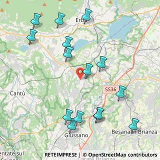Mappa Via San Anna, 22040 Lurago D'erba CO, Italia (4.85133)