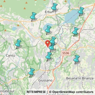 Mappa Via San Anna, 22040 Lurago D'erba CO, Italia (4.43909)
