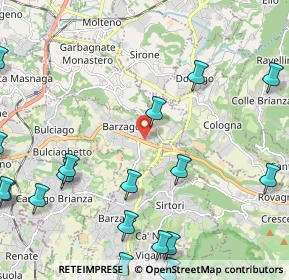 Mappa Via Statale Briantea, 23890 Barzago LC, Italia (3.225)
